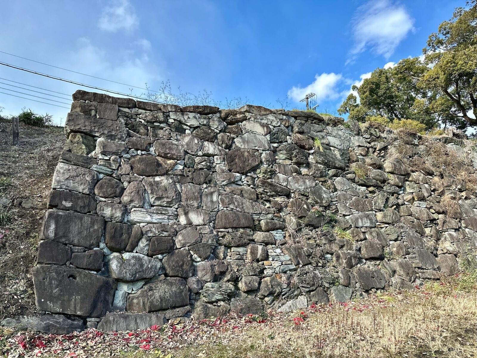 修復された石垣